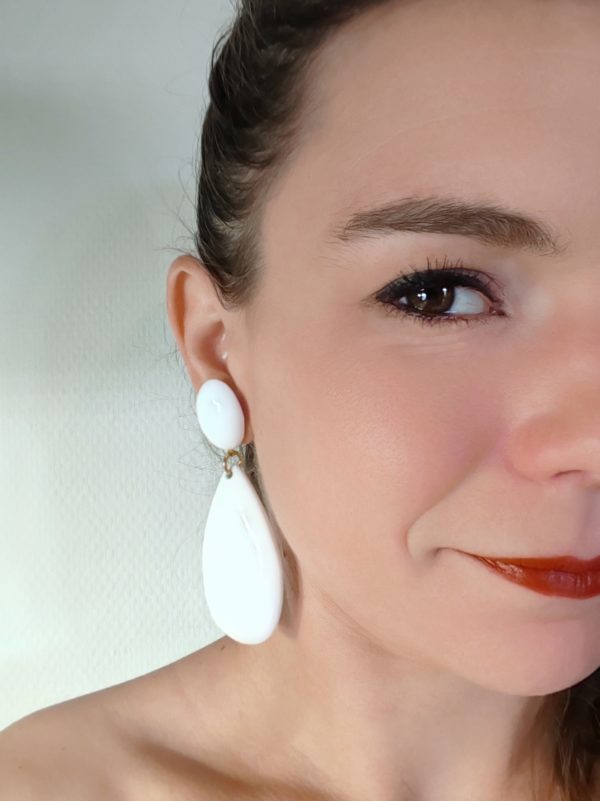 BO Francine Bramli percée goutte blanche
