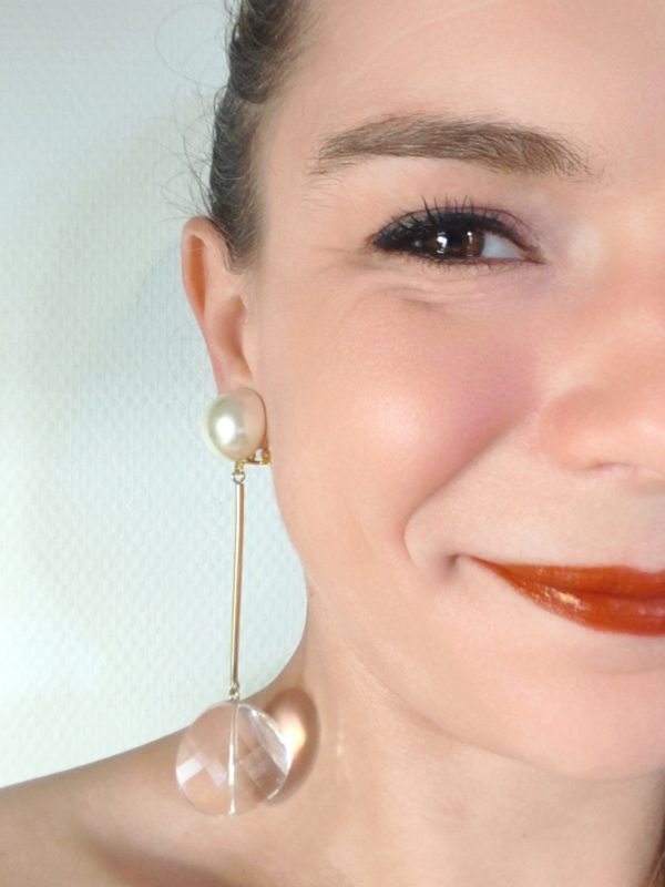 BO Francine Bramli clip perle incolore et perle