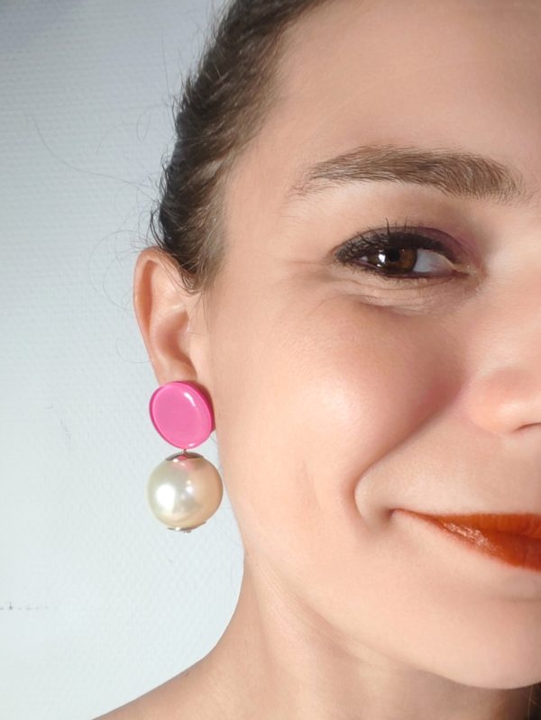 BO Francine Bramli percée rose et perle