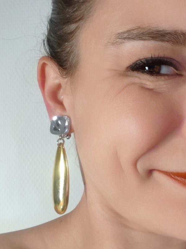 BO Francine Bramli clip métal doré miroir incolore