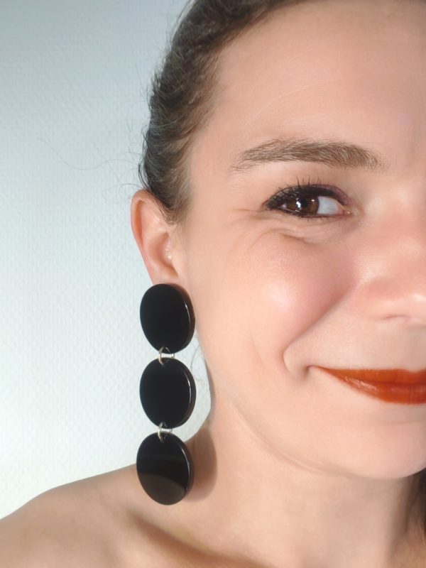 BO Francine Bramli clip pastilles noires
