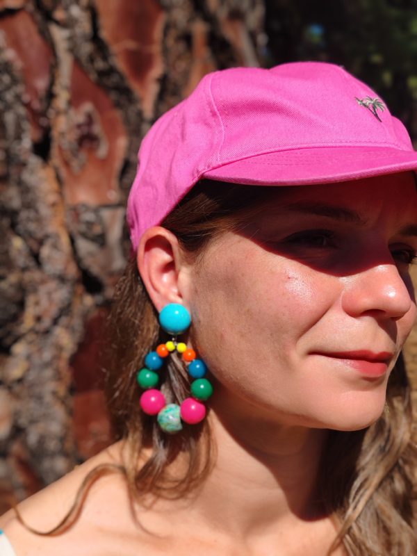 BO Francine Bramli clip créole perles multi couleurs formes