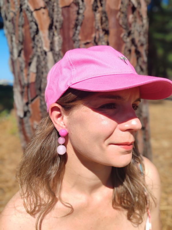 BO Francine Bramli percées dégradé de perles roses