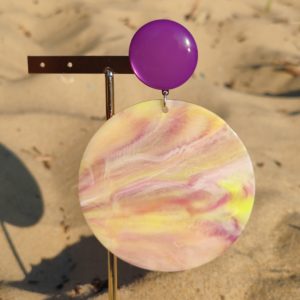 BO Francine Bramli clip disque jaune et violet