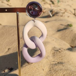 BO Francine Bramli clip maillons dégradé violet